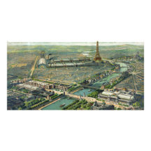 World Expo 1900 Paris France Customized Photo Card