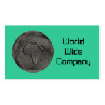 World Globe Business Cards