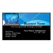 World Laptop/Computer Business Card