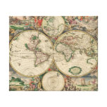 World Map 1671 Canvas Print