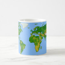 World Map Coffee Mug