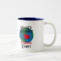 World’s Greatest Papou Heart Mug