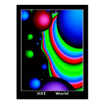 World Tarot Card Post Cards