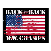 World War Champions Postcard