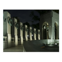 World War II Memorial Postcard