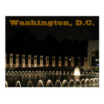 world war II Memorial Postcard