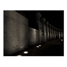 World War II Memorial Postcard