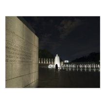 World War II Memorial Postcard