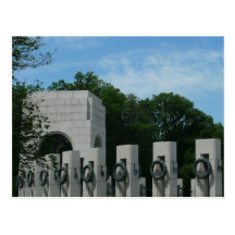 World War II Memorial Postcard
