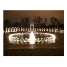 World War II Memorial Postcard