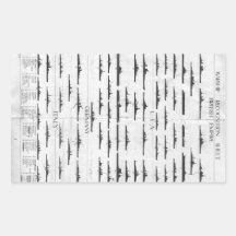 World War II Navy Battleship Recognition Chart Rectangular Stickers