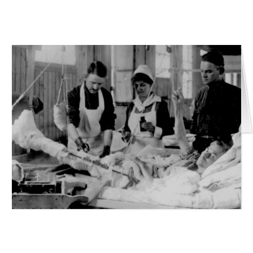 World War One Nurse Field Hospital Greeting Card