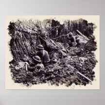 World War One Trench Warfare Poster