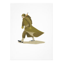 World War Two American Soldier Custom Invitation