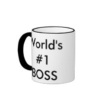 world's #1 boss coffee mug