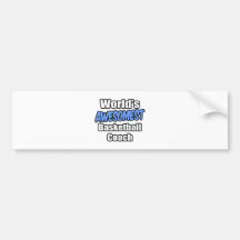 World's Awesomest Basketball Coach Bumper Sticker