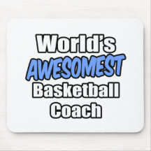 World's Awesomest Basketball Coach Mousemat