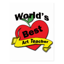 World's Best Art Teacher Post Cards