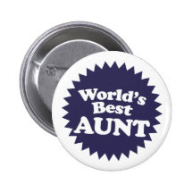 World's Best Aunt Pin
