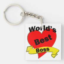World's Best Boss Acrylic Keychains