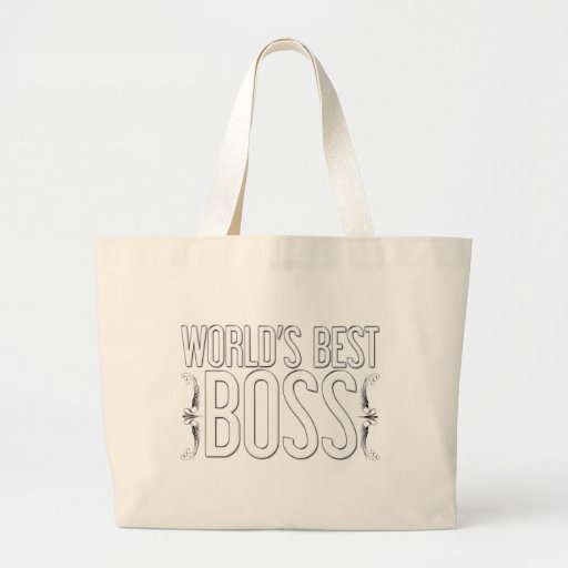 "World's Best BOSS" Customised Canvas Bag