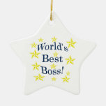 Worlds Best Boss Ornaments