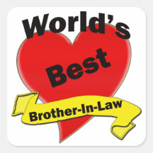 World's Best Brother-In-Law Stickers