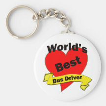 World's Best Bus Driver Keychain