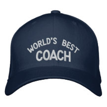 World's Best  Coach Embroidered Hat