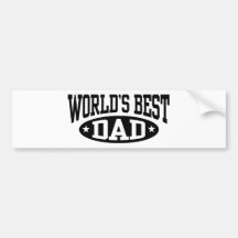 World's Best Dad Bumper Stickers