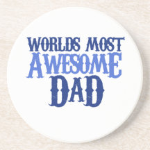 Worlds Best Dad Drink Coasters