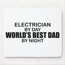 World's Best Dad - Electrician Mouse Mats