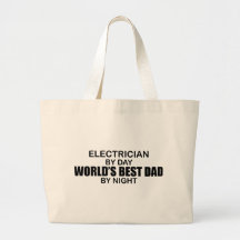 World's Best Dad - Electrician Tote Bags