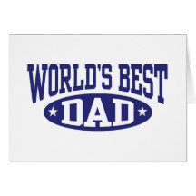 World's Best Dad Greeting Card