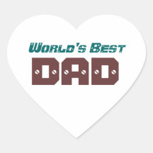 World's Best Dad Stickers