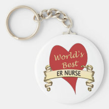 World's Best ER Nurse Key Chain