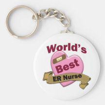 World's Best ER Nurse Keychains