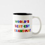 World's Best-est Grandma Bright T-shirts and Gifts Coffee Mug