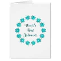 World's Best Godmother Cards