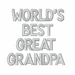 World's Best Great Grandpa Embroidered Hooded Sweatshirt