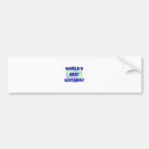 World's Best Guitarist Bumper Sticker
