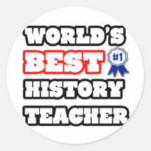 World's Best History Teacher Sticker