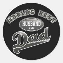 World's Best Husband & Dad Sticker