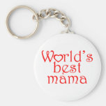 World's best mama keychain