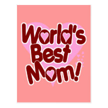 World's BEST Mum Postcard