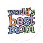 Worlds Best Mum T-Shirts & Gifts stickers