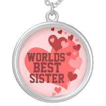 Worlds Best Sister (or any name) Pendant
