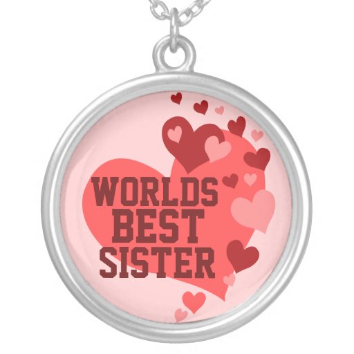 Worlds Best Sister (or any name) Pendant