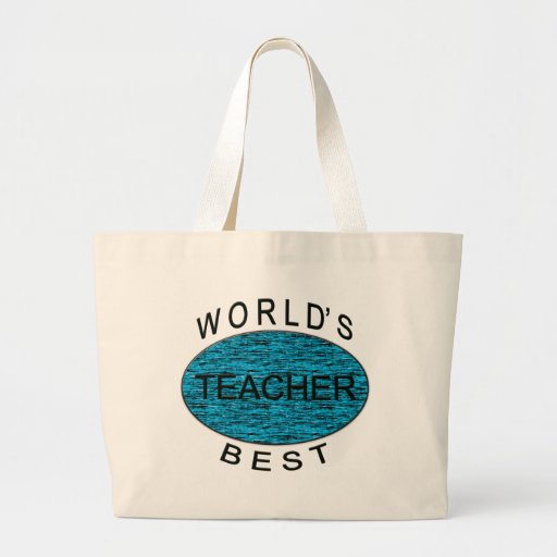 World's Best Teacher Canvas Bags