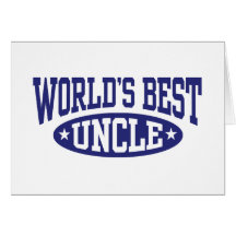 World's Best Uncle Greeting Cards